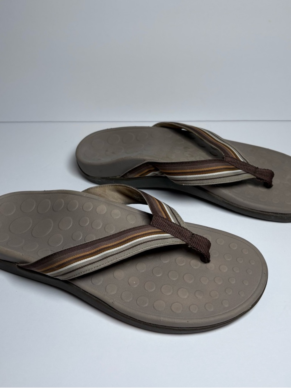 Orthaheel Size 8 Women’s Island Orthotic Ribbon Strap Thong Sandals Flip Flops